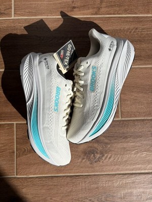 Brooks Ghost 17 GTX size EU42 US10 UK8 Womens (Coconut/Oyster/Blue)