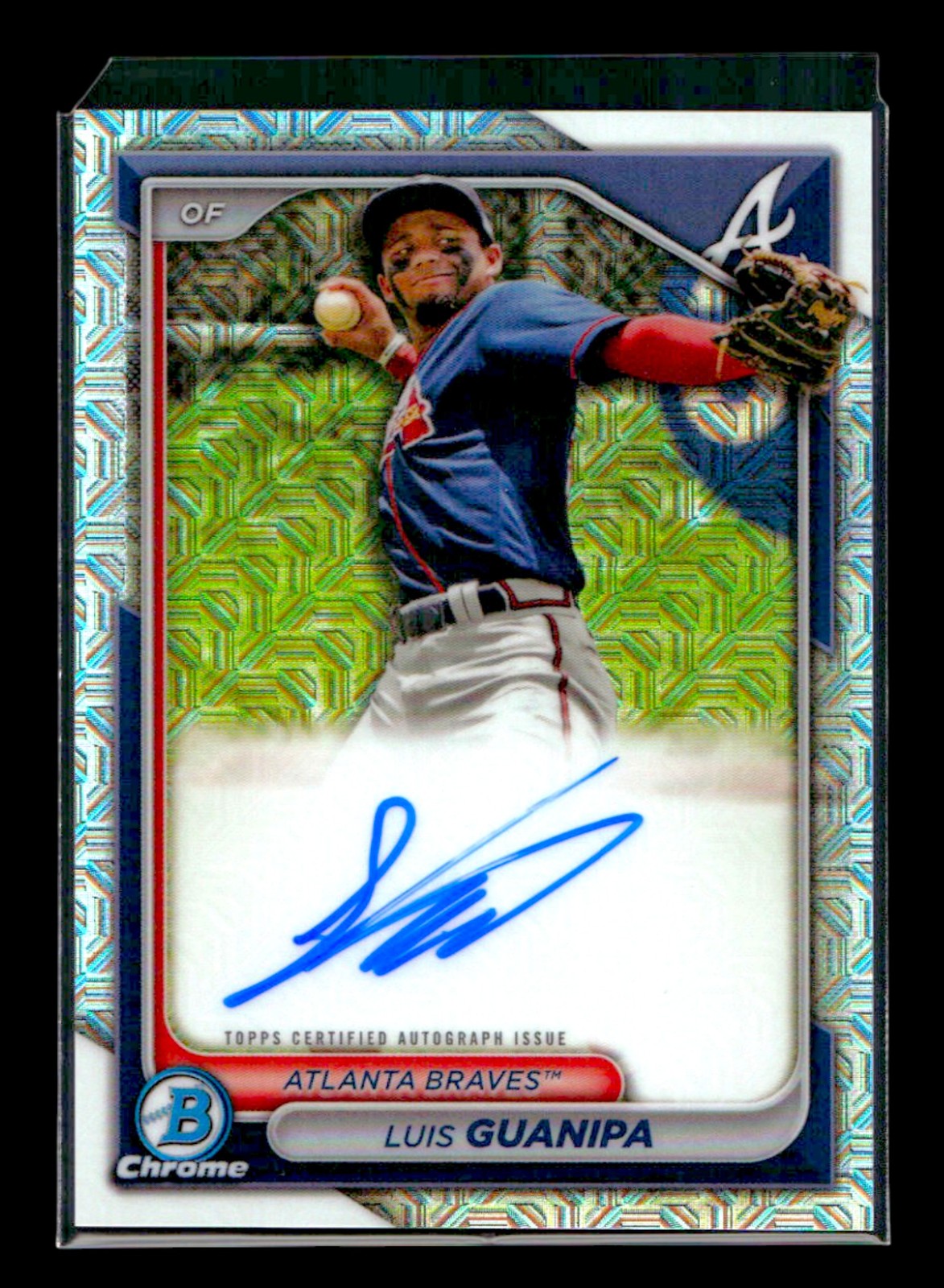 Luis Guanipa 2024 Bowman #BMA-LG Chrome Autographs Mojo Refractors Auto