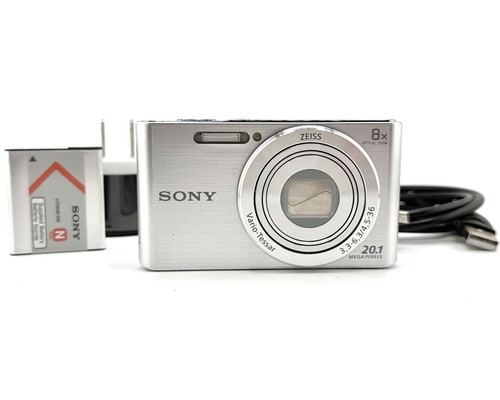 Sony CyberShot DSC W830 Digital Camera Silver 20.1MP 8x Zoom Tested