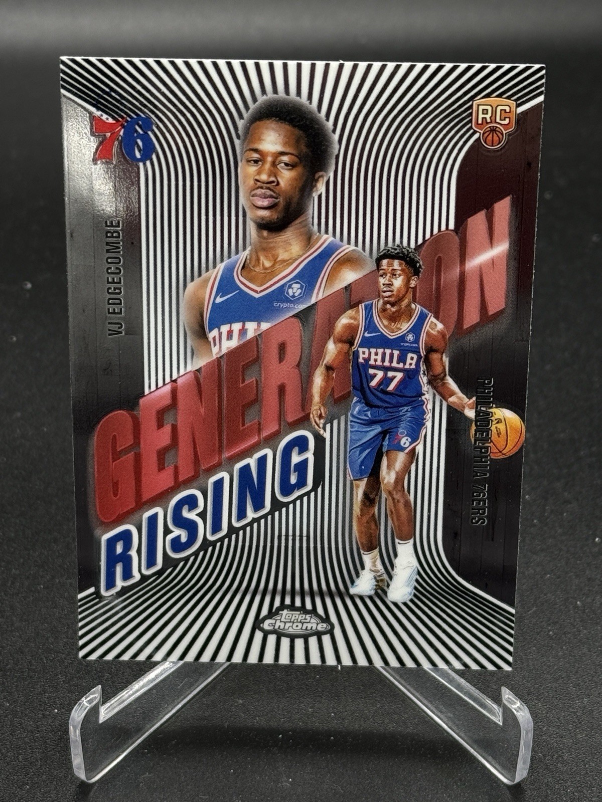 2025/26 Topps Chrome VJ Edgecombe Generation Rising RC rookie