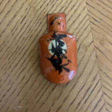 vtg Halloween Kirchhof Witch tin litho clicker noisemaker clicker 2.5  