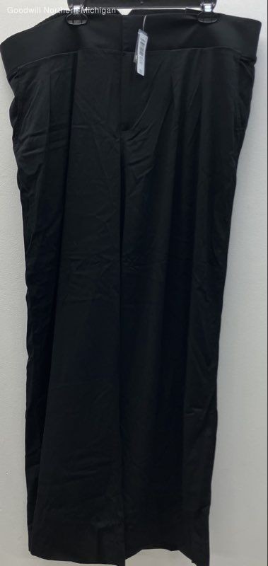 Torrid Women's Black Wide Leg Stretch Challis High-Rise Pants Size 22 Tall NWT