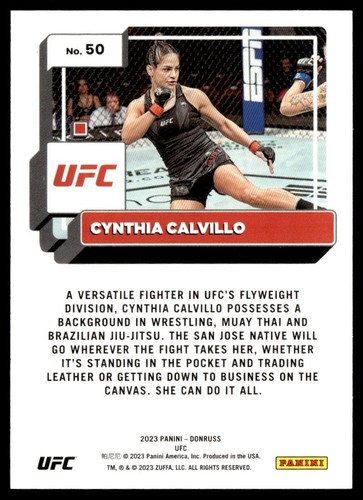 2023 Donruss Cynthia Calvillo #50 - Picture 2 of 2