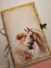 Junk Journal Booklet "JANE AUSTEN", Romance Author Ephemera 5.5"x8.5" 40pgs