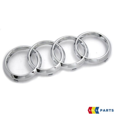 Nuovo Originale Audi A3 A6 Paraurti Anteriore Centrale Griglia Anelli Stemma