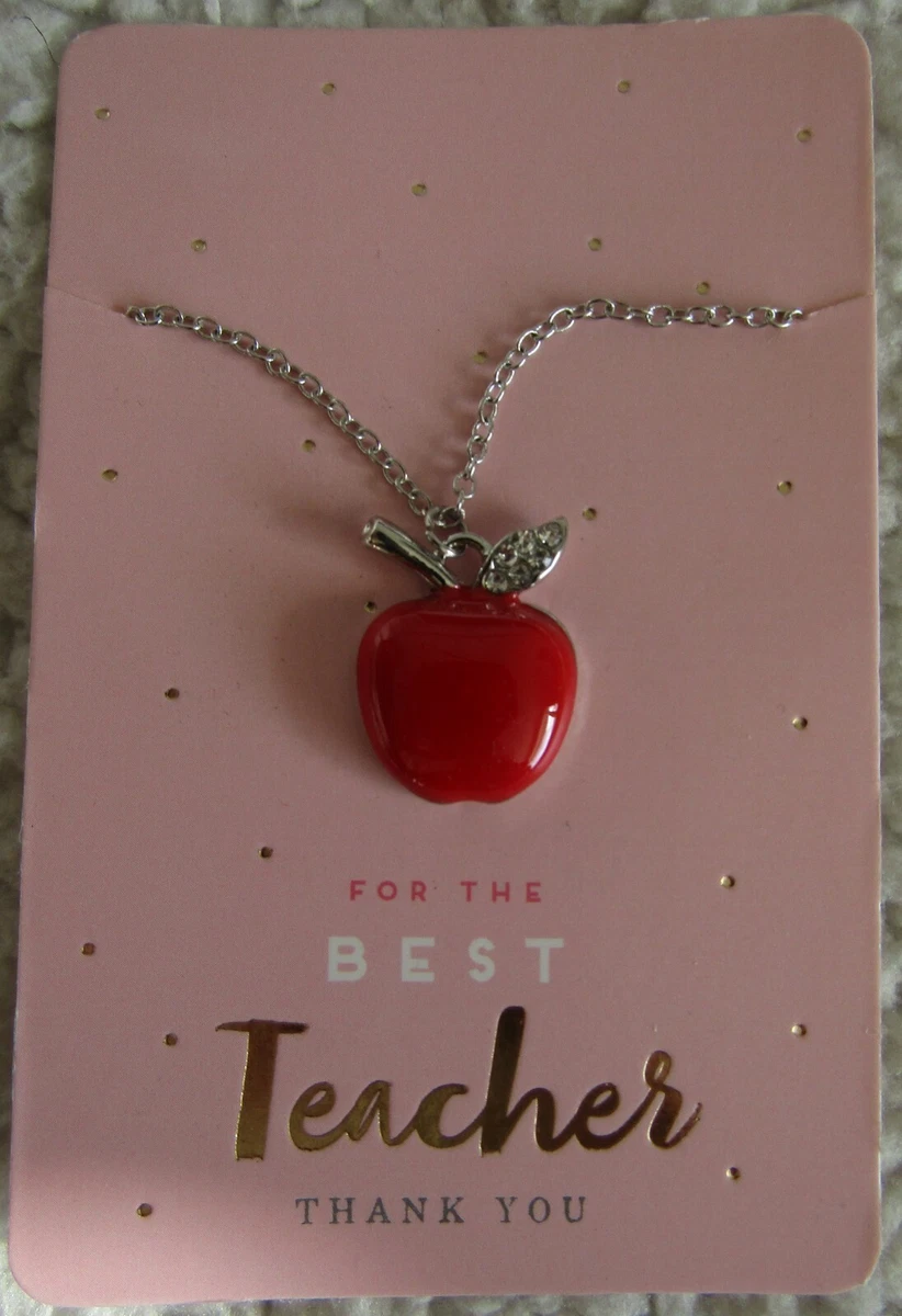 Best teacher necklace sale