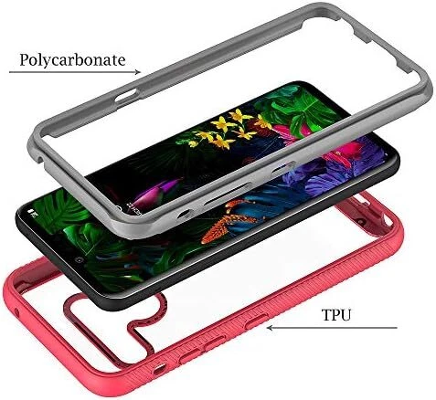 Phone Case for LG G8 ThinQ Slim Hard Clear Cover Shockproof Soft TPU Bumper Hybr