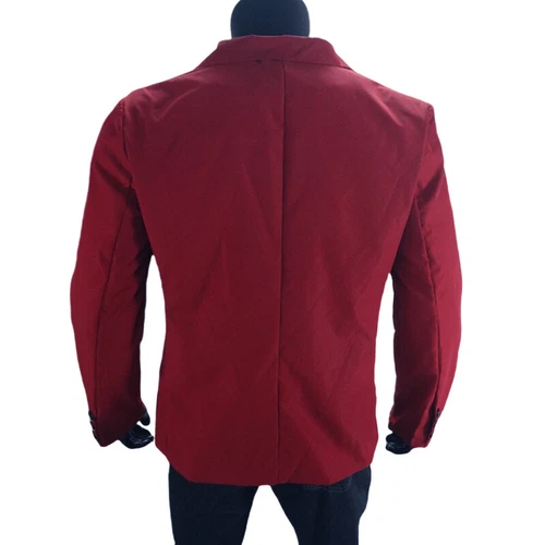 Men's Suit-Jacket Tops Business Casual Formal Coat Dress Work Slim Jacket Blazer - Picture 4 of 28