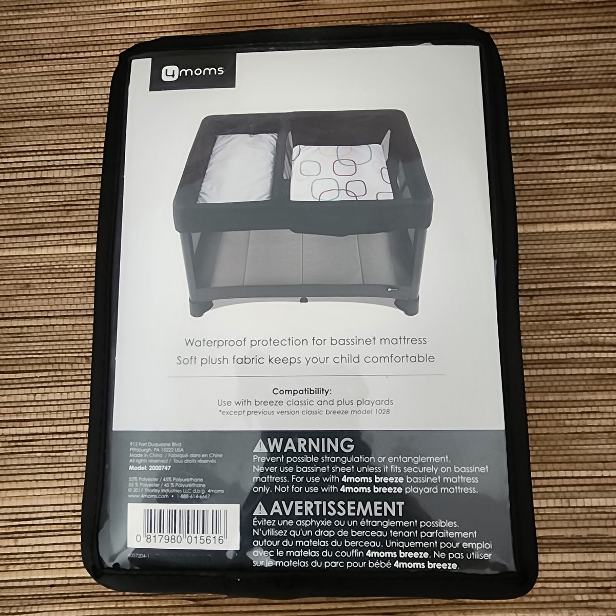 4Moms Breeze Bassinet Waterproof Sheet Moms