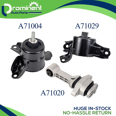 3X Engine Motor & Trans Mount for 11-18 Hyundai Accent Elantra Kia Forte Rio