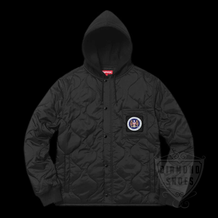VESTE DOUBLURE MATELASSÉE FW17 SUPREME NEUVE NOIRE M MOYEN