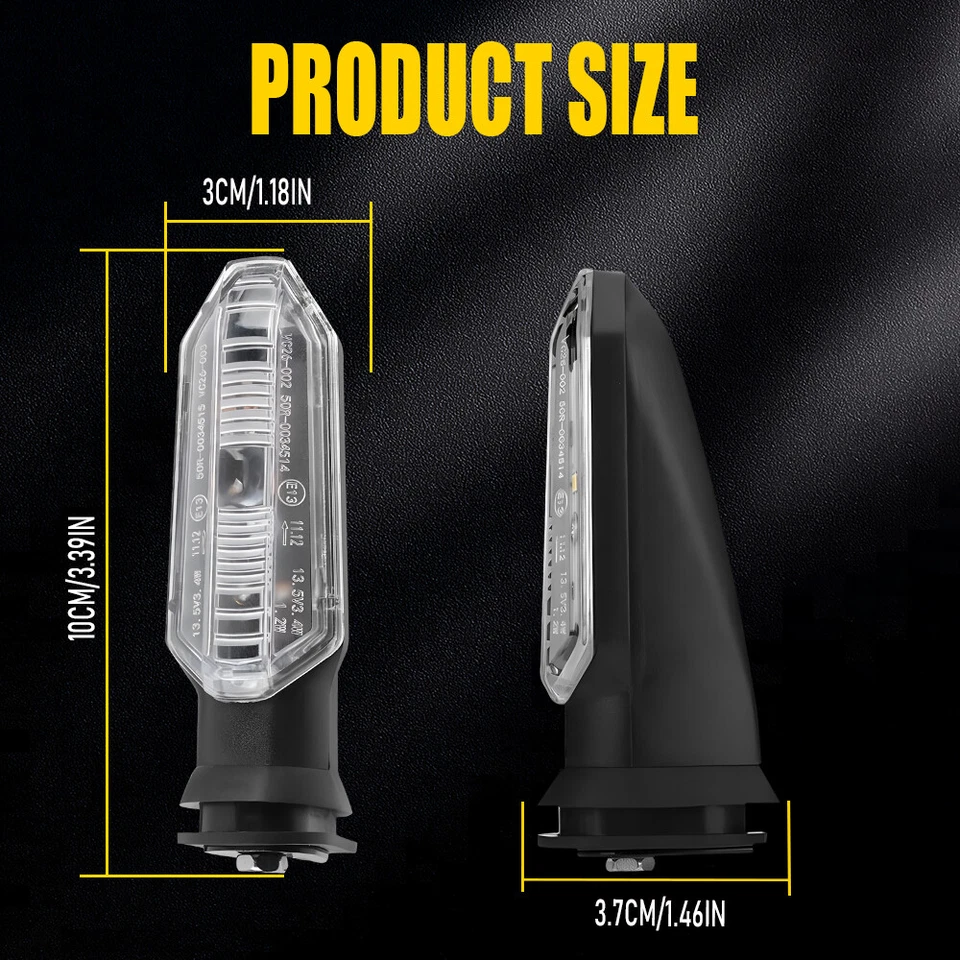 Luz indicadora de señal de giro LED de 4 piezas para HONDA CB400F CB500F CB650F 2013-2018 Foto 4 de 4