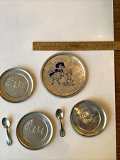 Children  s Aluminum Kitchen Set. 3 Kittens Lot of 7 pieces