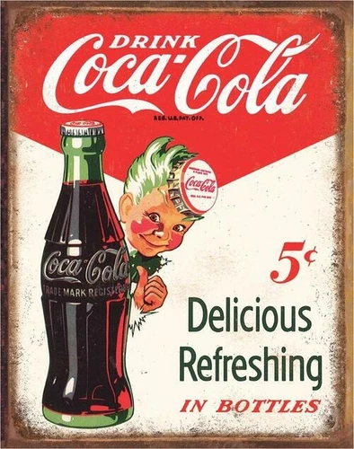 Coca-Cola 12.5x16 Licensed Metal Sign Desperate Enterprises USA