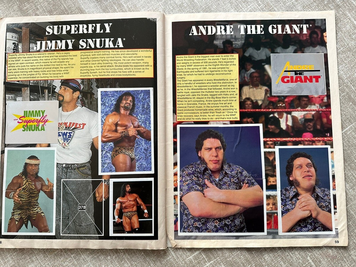 1991 WWF Superstars シール アルバム 新品未開封 1991 WWF Superstars シール アルバム 新品未開封