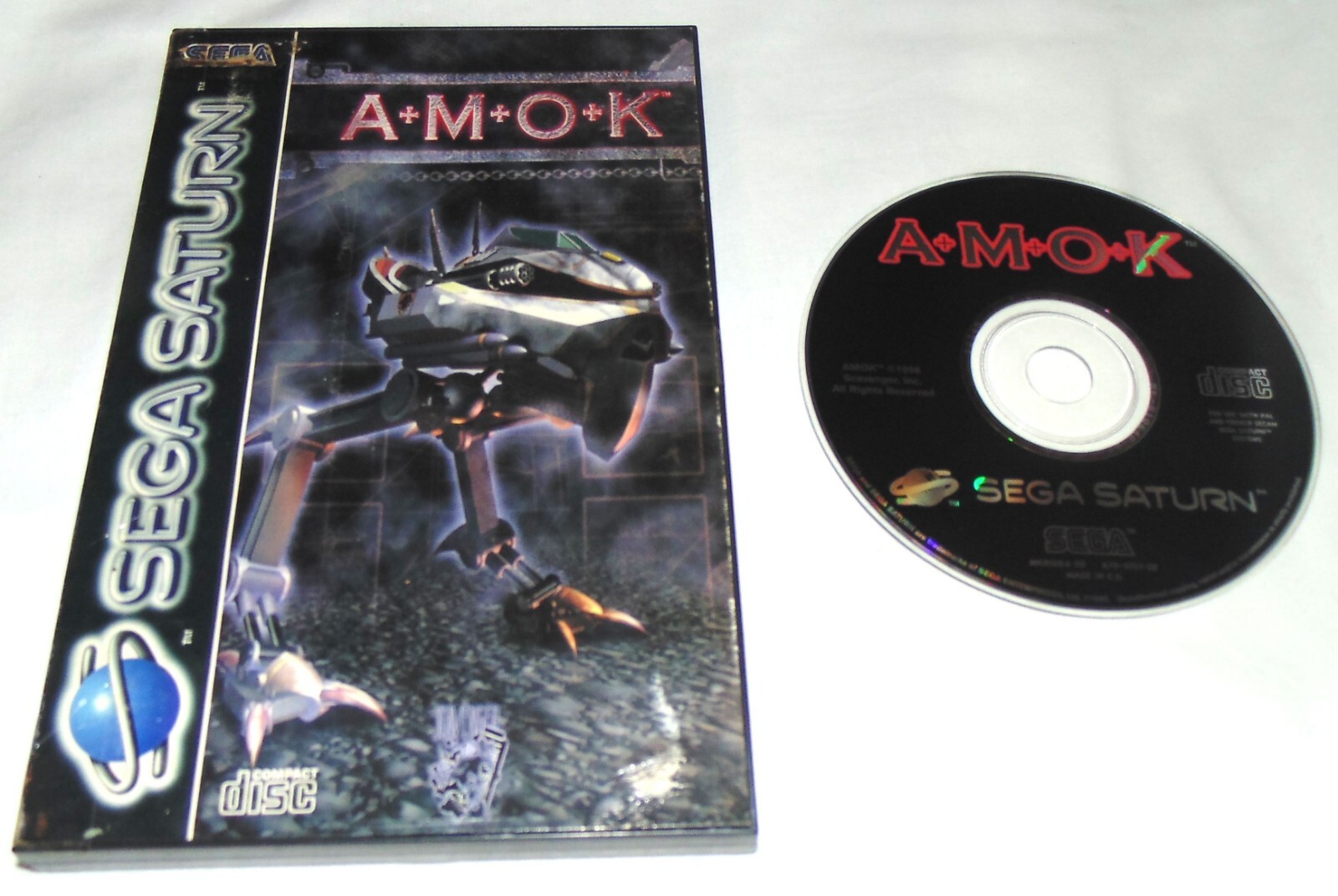 amok authentique version originale sega saturn en boite