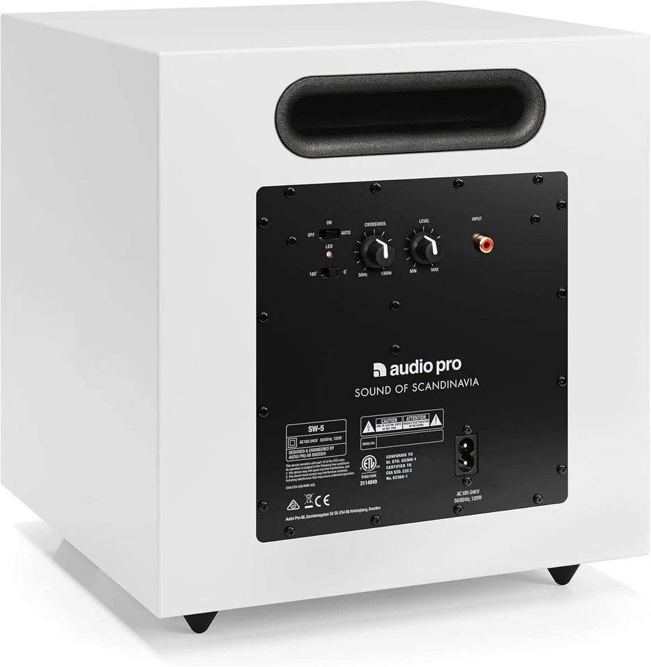 AUDIO PRO SW-5 WHITE SUBWOOFER BIANCO NUOVO - Immagine 3 di 3