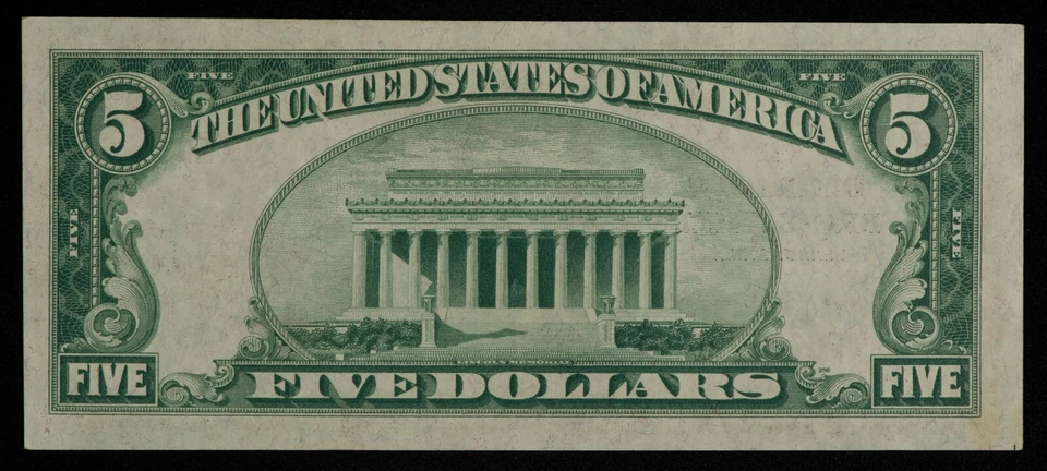 Fr 1800-1 $5 1929 National Bank Note Brookville PA US - Ch 3051  AU/UNC - CA1215 - Image 2 of 2