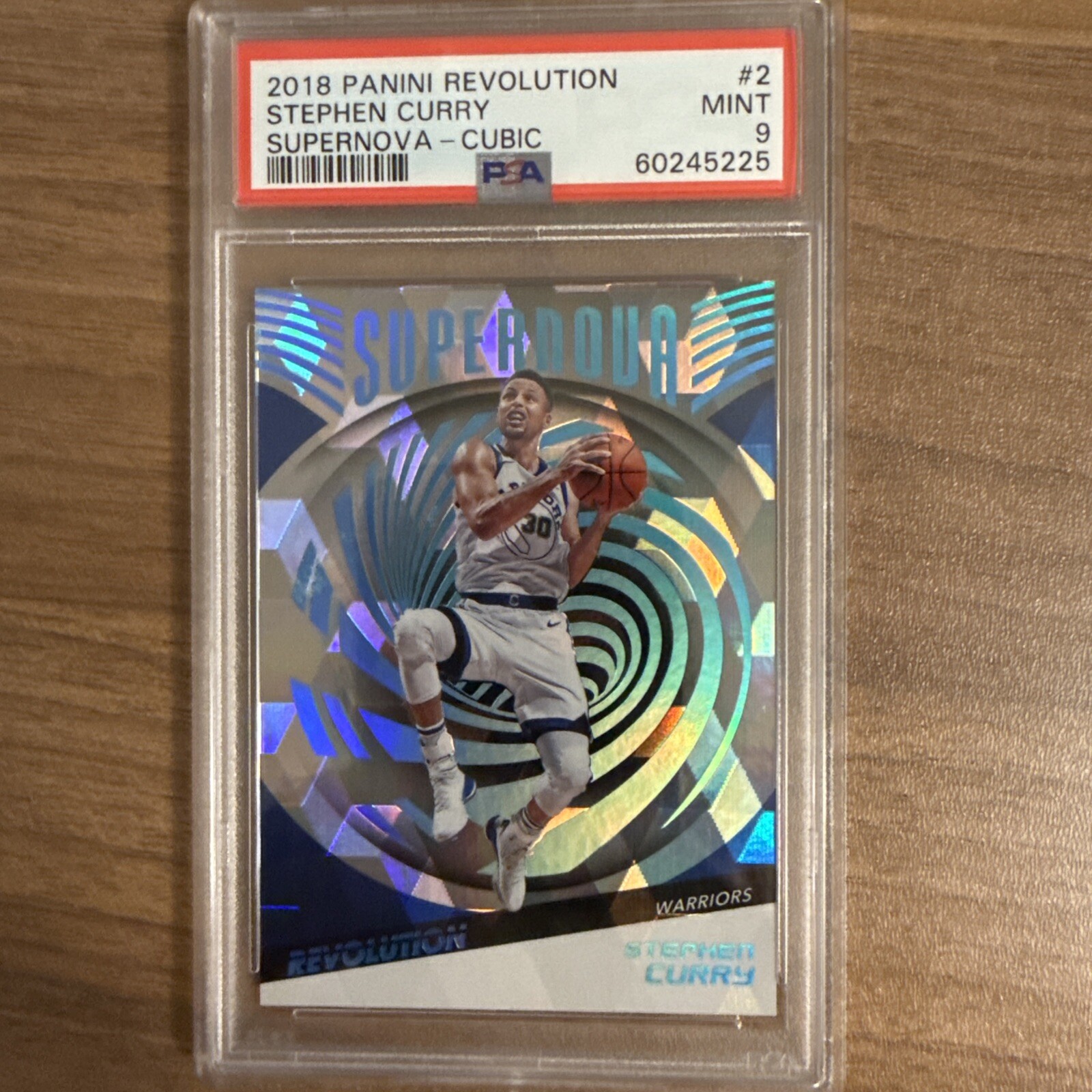 Stephen Curry - 2018 Panini Revolution Supernova Cubic 31/50 PSA 9