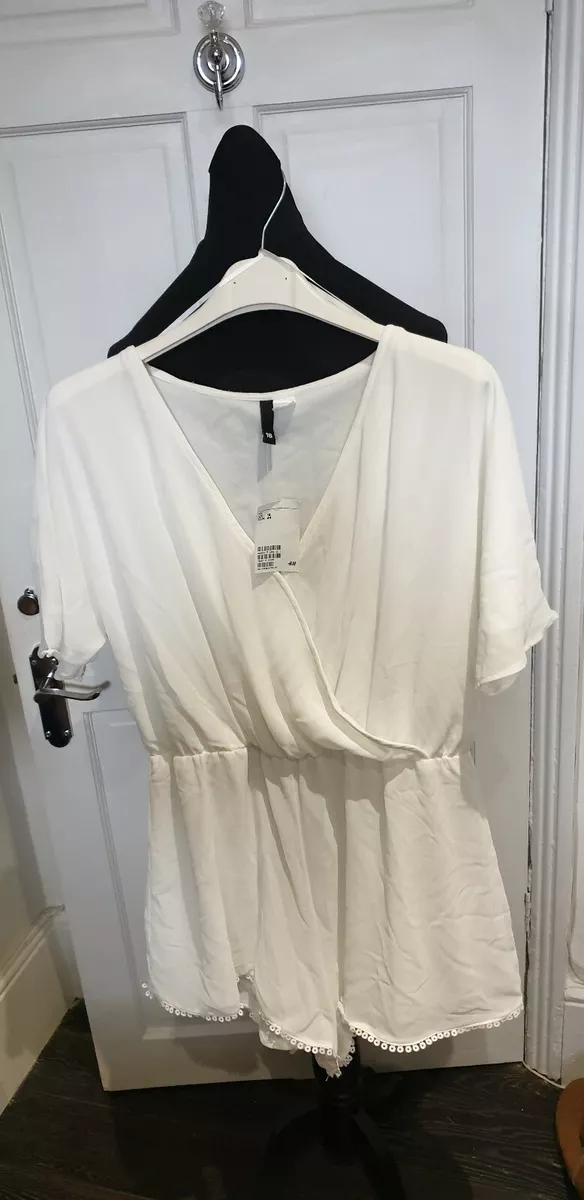 H&m hotsell white playsuit