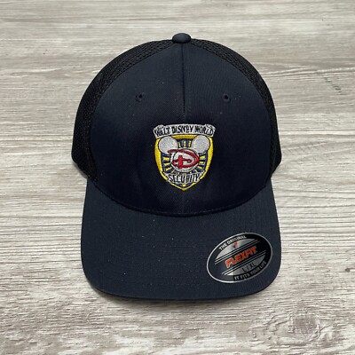NEW Walt Disney World Security Cast Member Flexfit Cap Hat Adult Large/XL RARE
