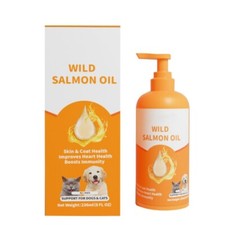 Wild Alaskan Salmon Oil for Dogs - EPA  DHA - Skin  Coat -Joint Function - Eye