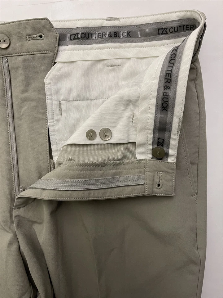 Cutter & Buck 34 x 32 Stone Micro Vented Stretch Performance Golf Pants - Image 2 of 4