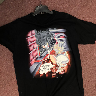 Pinky and The Brain T-Shirt Cotton Tee Funny Gift All Size S- M L XL 234XL