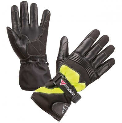 Modeka Freeze Evo Kids Sw Yellow Waterproof Windproof Children Motorcycle Gloves