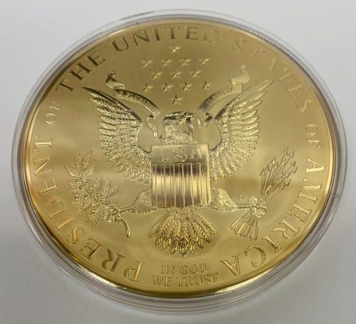 John F. Kennedy Commemorative Coin layered in 24K Gold w/ COA - Picture 5 of 6