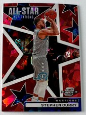 2021-2022 Contenders Optic All-Star Aspirations Stephen Curry Red Cracked Ice SP