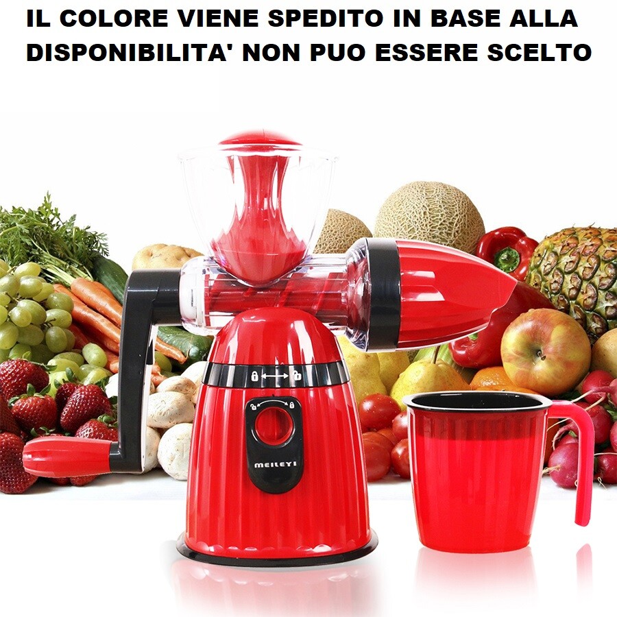 Spremiagrumi Manuale 2 in 1: Spremifrutta e Macchina Gelato Professionale
