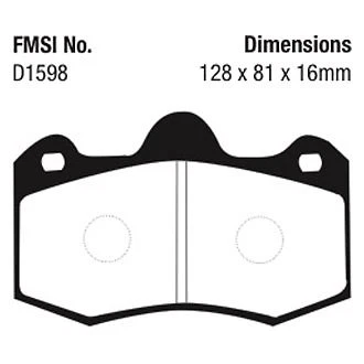 Pastillas de freno delanteras EBC DP4036R Yellowstuff para Lotus Evora 2012-2016 Foto 4 de 4