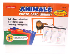 Lakeshore Animals Photo Card Library In 14 Languages New