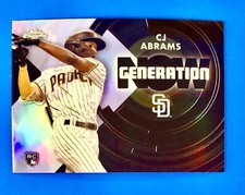 2022 Topps Chrome Update Series Generation Now CJ Abrams RC GNC-9 Nationals