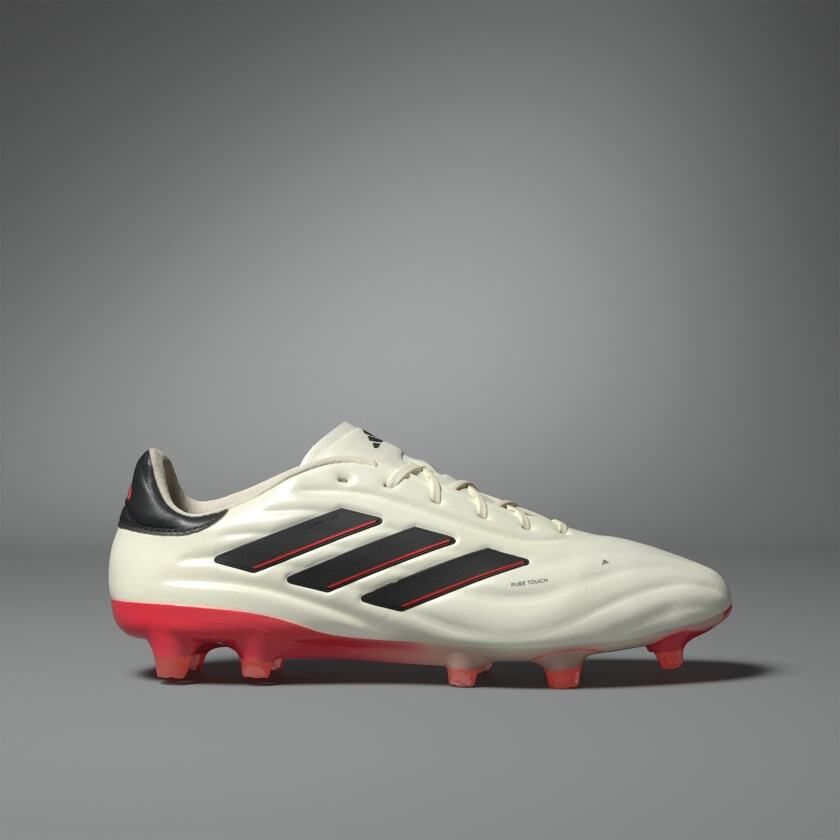 ADIDAS COPA PURE 2 ELITE F FG CLEATS IVORY/RED/BLK COLOR ADIDAS COPA PURE 2 ELITE F FG CLEATS IVORY/RED/BLK COLOR