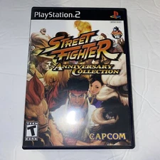 Street Fighter Anniversary Collection PS2 (Sony PlayStation 2, 2004) Complete
