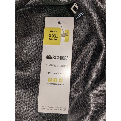 Agnes & Dora Flounce Skirt Ruffle Hem Pencil Skirt Black Classic XXL NWT - Picture 4 of 7
