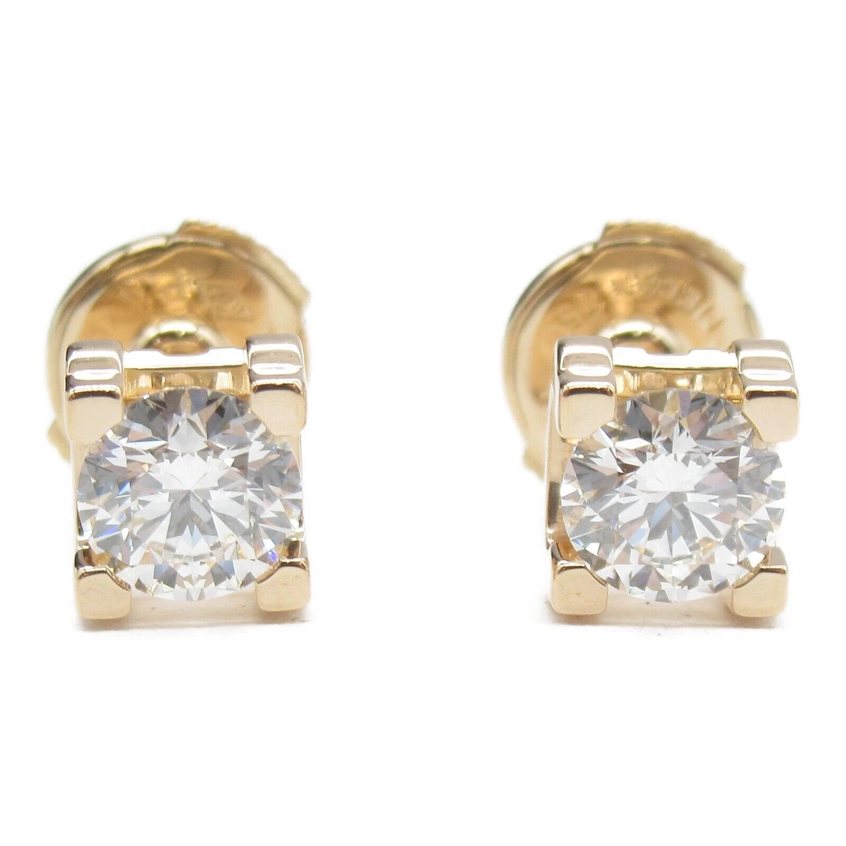 Pre-owned C De Cartier, 18 Carat White Gold Diamond Earrings | White gold  diamond earrings, White gold earrings, Cartier jewelry