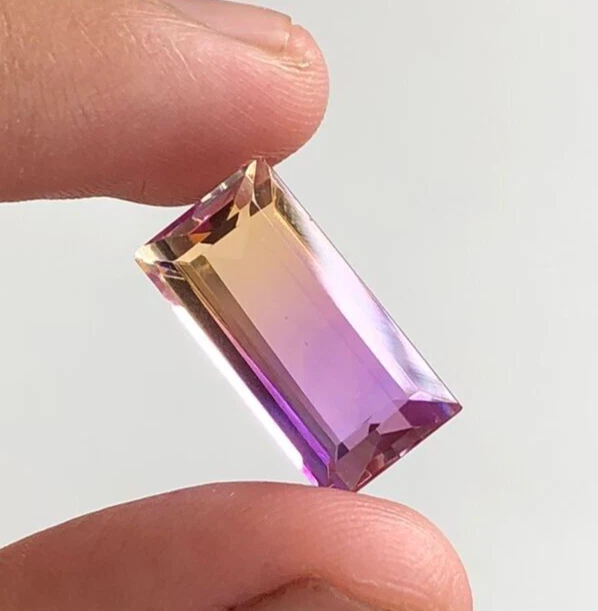 Turmalina bicolor de 12 quilates, piedra preciosa doblete de turmalina bicolor de alta calidad Foto 3 de 4