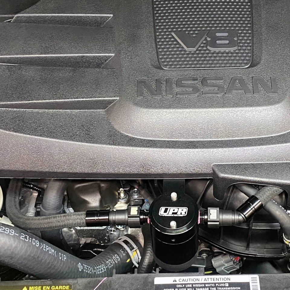UPR Oil Separator Compatible w Nissan 16-23 Titan 5.6 Free UPR Braided Hose - Image 3 of 4