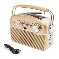 Portable Solar Radio Rechargeable Battery AM FM Short-wave MP3 Bluetooth USB