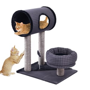 PAWZ ROAD Pet Cat Tree Scratcher Post Furniture Sisal Gym Pole Tunnel Toy