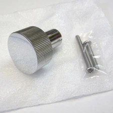 NEW Rejuvenation WEST SLOPE KNURLED HOOK, Discontinued Polished Chrome Finish!