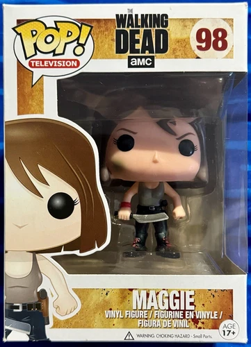 FUNKO POP VINYL TV TELEVISION AMC THE WALKING DEAD 98 MAGGIE BNIB + PROTECTOR