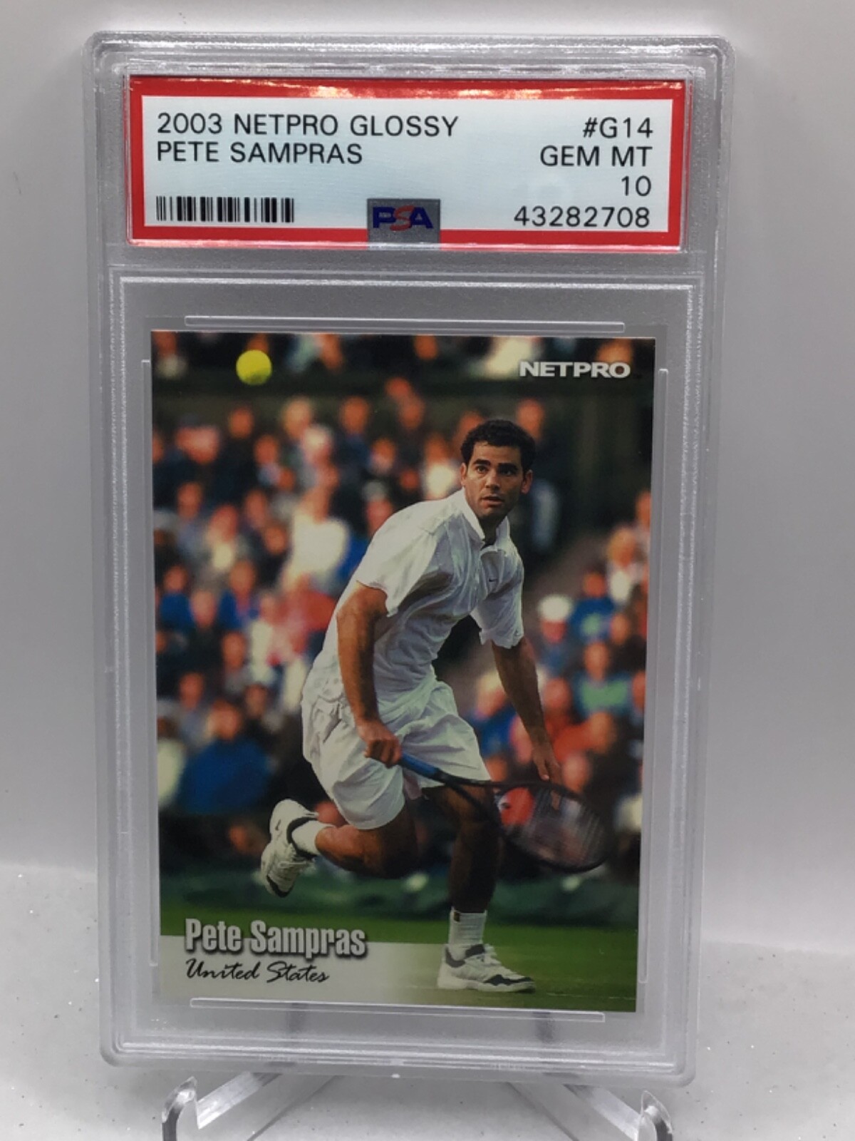 2003 Netpro Glossy #G14 Pete  Sampras PSA 10 (Top Pop)