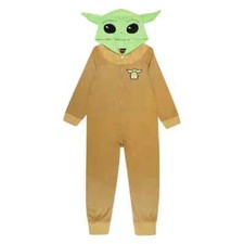 Disney Star Wars Kids' Hooded baby yoda Pajamas size s 4 5 NWT