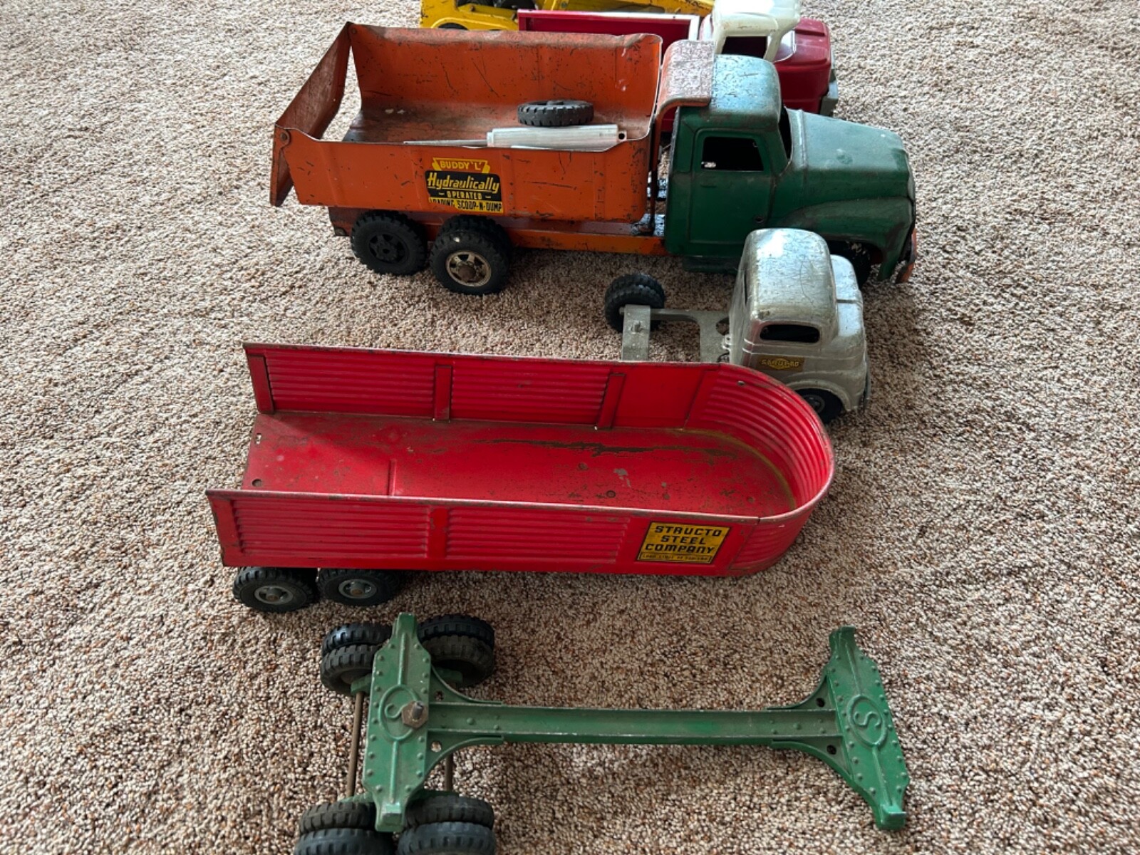 Vintage metal toy truck lot eBay