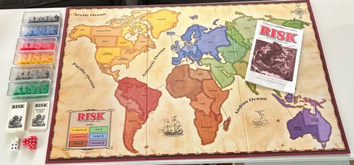 Vintage 1993 RISK Board Game The World Conquest Game Parker Brothers Very Good