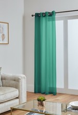Voile Curtains With Eyelet Ring Top Heading - Net Voile Curtain - Lucy Panel